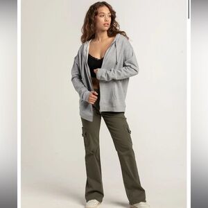 TILLYS Womens Oversized Zip-Up Hoodie